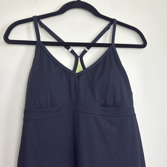 ATHLETA Black Shorebreak Racerback Swim Athletic Dress Size M - Picture 3 of 9